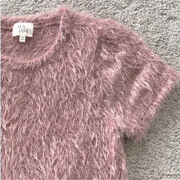 Ava James Fuzzy Short Sleeve Top - Picture 3 of 5